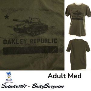 M Oakley Regular Fit T Shirt Adult Mens Army